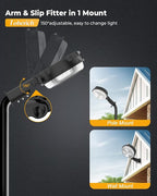 LED Barn Light, 150W 20000LM Yard Area Lights Dusk to Dawn Outdoor Lighting with Upgraded Photocell 6500K Adjustable Angle Daylight IP66 Waterproof Street Lights for Security/Farmhouse/Garage