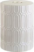 Safavieh Melody Glazed Ceramic Decorative Garden Stool, Cream