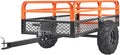 vevor atv utv trailer tow behind dump cart, main product view