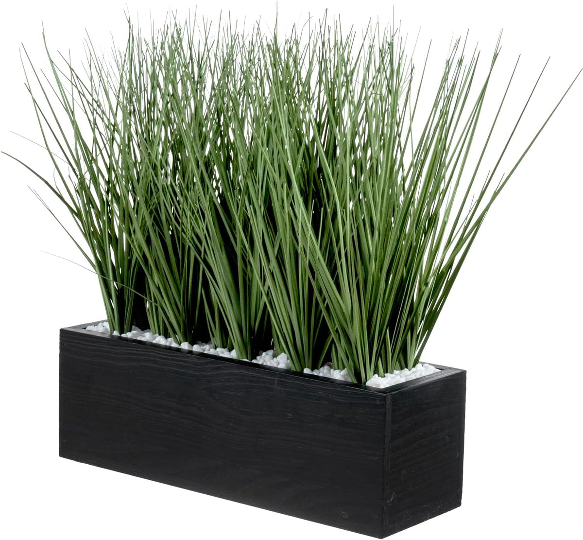mygift 12 inch artificial grass plant rustic black, main product view
