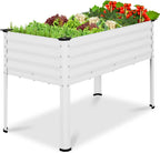 best choice products 48x24x30in galvanized raised garden bed, main product view