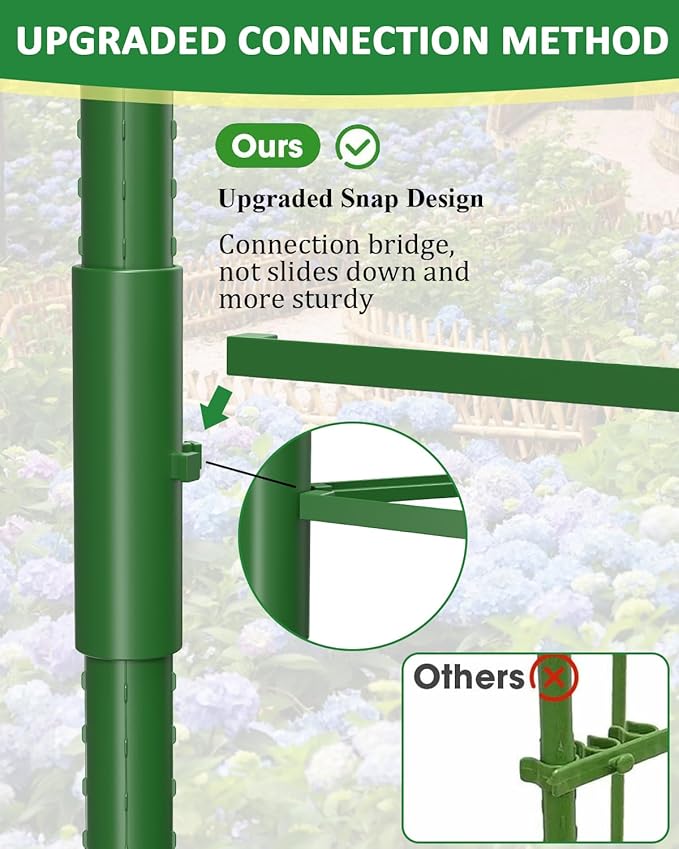 3 Pack Extra Larger Tomato Cages, 51in*17in Adjustable Tomatoes Plant Stakes Support Cages Trellis for Garden, Garden Trellis for Vegetable Flowers Fruits Climbing Plants