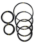6Pcs Bonsai Wire, 6 Sizes of 1mm, 1.5mm, 2mm, 2.5mm, 3mm, 4mm Black Aluminum Wire, Total 152 Feet Bonsai Tool Kitfor Bonzai Trees Indoor