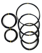 6Pcs Bonsai Wire, 6 Sizes of 1mm, 1.5mm, 2mm, 2.5mm, 3mm, 4mm Black Aluminum Wire, Total 152 Feet Bonsai Tool Kitfor Bonzai Trees Indoor