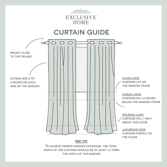 Exclusive Home Cabana Solid Indoor/Outdoor Light Filtering Hook-and-Loop Tab Top Curtain Panel, 54"x108", Taupe, Set of 2