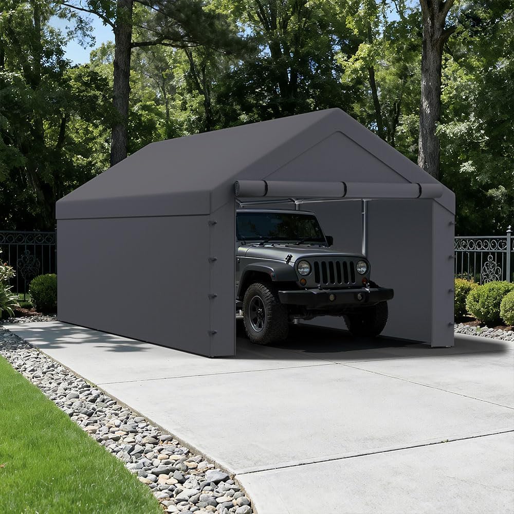 sidewall panel with elastic ball bungees, for 10x20 showing dimensions