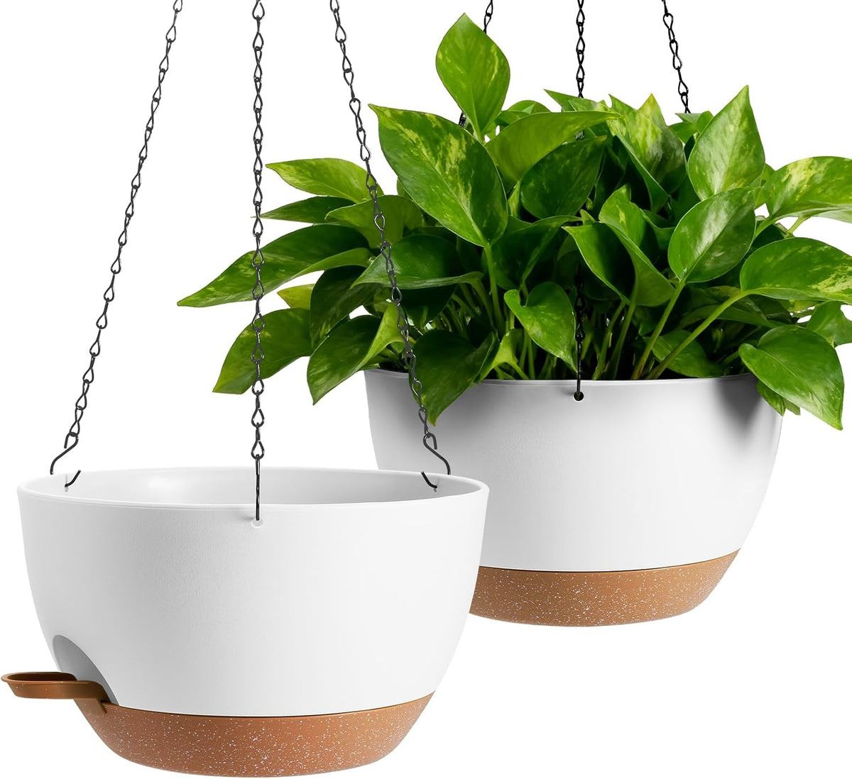 13-inch oversized hanging planter set of two,planters for, main product view