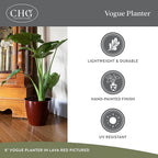 Classic Home and Garden Premiere Collection Planter, Vogue 8", Indigo
