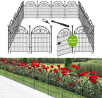 getlay tall garden fence animal barrier with gate shown in use