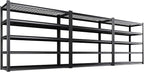 Set of 3 Garage Shelving-3500 lbs 5 Tier Storage Shelves,Adjustable Heavy Duty Metal Shelving Unit and Storage Large Wire Rack,Utility Steel Shelf for Warehouse Industrial Pantry Basement -72"x59"x20"