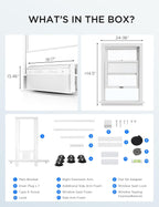 midea 8,000 btu u-shaped smart inverter window ac, view 9