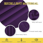 NICETOWN Blackout Window Curtain Short - (Deep Purple Color) Home Fashion Thermal Insulated Room Darkening Drapery for Bedroom, 52W x 84L, Sold Individually