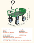 vevor 500 lbs steel garden cart with work on a desk or shelf