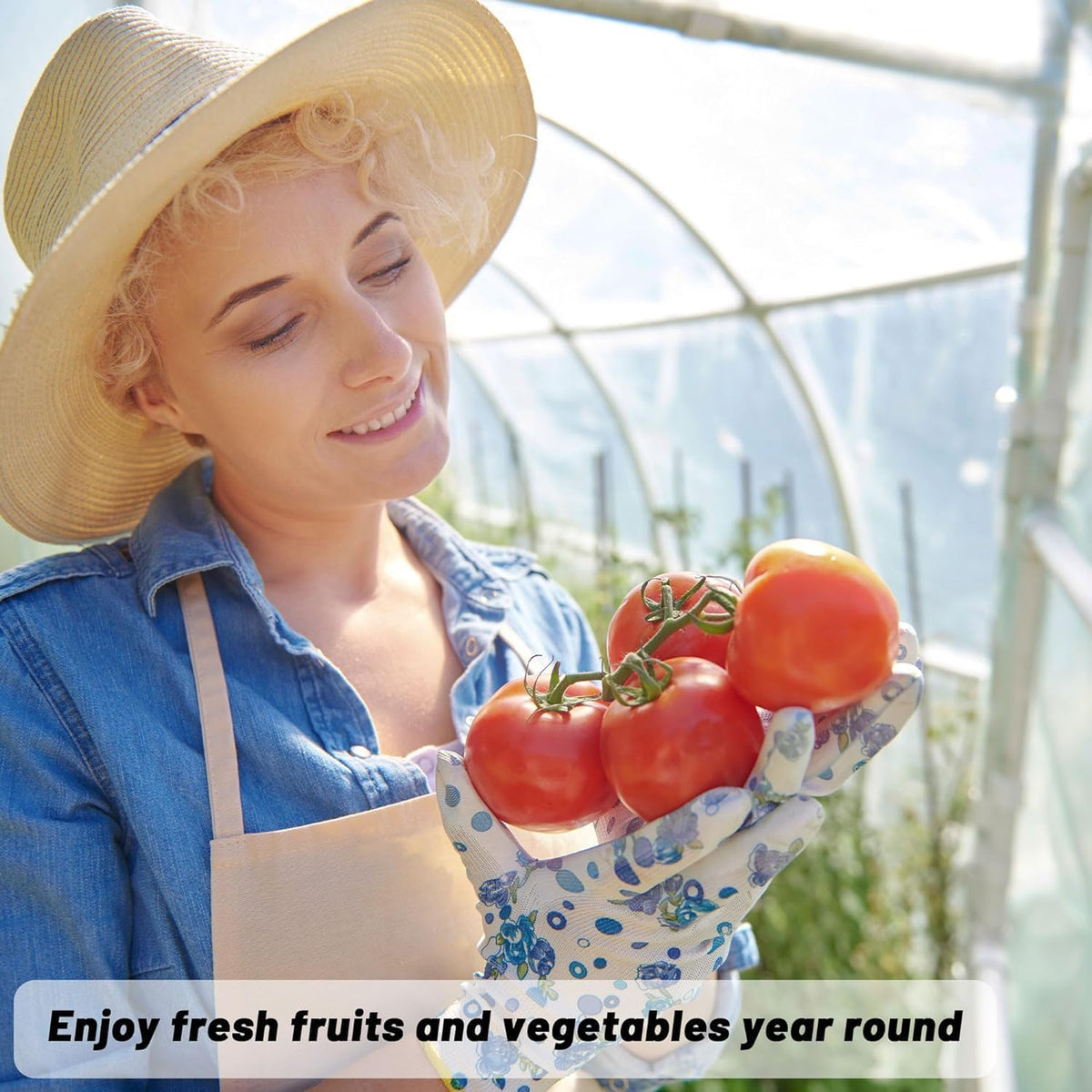 farm plastic supply - clear greenhouse plastic sheeting, side view