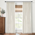 capaloca natural pinch pleated 100% blackout curtains 90, main product view
