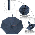 G4Free 47/54/62/68/72 Inch Automatic Open Golf Umbrella Oversize Extra Large Double Canopy Vented Windproof Waterproof Stick Umbrellas