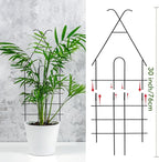 ZOUTOG Trellis for Climbing Plants Indoor 4 Pack 30 Inch,Rustproof Metal Garden Trellis for Potted Plants,Houseplant Support Indoor Outdoor for Ivy Pothos Monstera Hoya Flower Vines(House Shape)