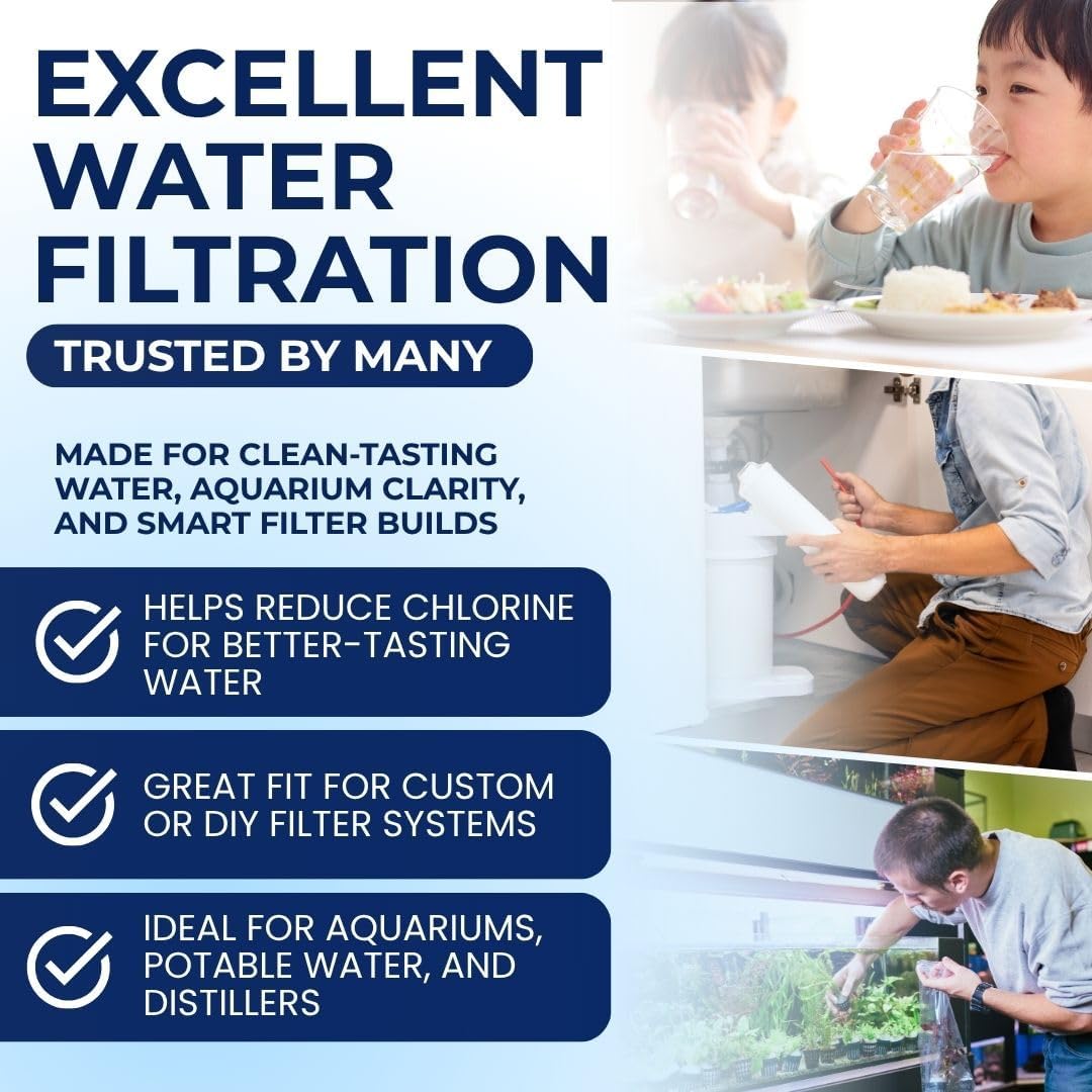 ipw water filter/air filter refill, carbon charcoal, 5 shown in use