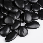 30 lbs Black Rocks for Planters, 1"-2" Decorative Rocks for Potted Plants, Polished Garden Stones for Outdoor Landscaping, Walkways, Yard, River Rocks for Flower Pots, Vase