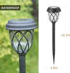 EXCMARK 10 Pack Color Changing Solar Lights Outdoor Decorative for Garden Pathway Walkway, Solar Outdoor Decorations for Patio Garden Christmas.