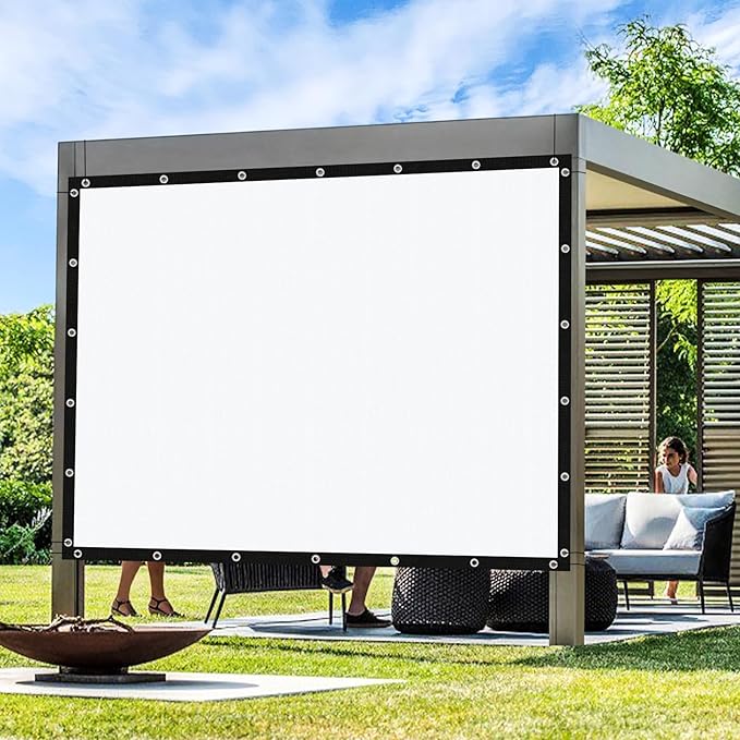 Artpuch Outdoor Pergola Shade Cover 9' X 9' Sun Shade Cloth with Grommets, 90% UV Protection Canopy Patio Privacy Screen (Customized Available) GN107, White