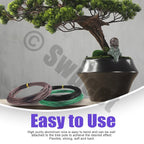 Swpeet 5Pcs 4 Sizes 1/1.5/2/ 3 mm Bonsai Training Wire 164 Feet Total with Wire Cutter, Aluminum Wire Bonsai Tool Kit, Bonsai Accessories for Bonsai Trees Indoor Garden DIY Tools