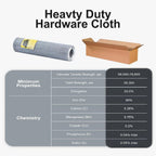 Hardware Cloth 1/4 inch 48 x 100 ft Wire Fencing: Galvanized Welded Garden Fence Roll Square Mesh 23 Gauge Chicken Rabbit Snake Cage Heavy Duty Welding Fencing