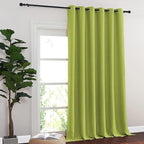 NICETOWN Blackout Curtains & Drapes - Privacy Thermal Efficiency Backdrop Curtains for Bedroom Room Divider Living Room Patio Sliding Glass Door, Wide 80 x Long 144 inch, Fresh Green, 1 Panel