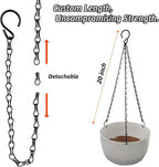 20 Inch Hanging Baskets Chain, Hanging Chains with Hooks Flower Pot Chain Replacement Plant Hangers for Planters, Bird Feeders and Lanterns (Classic, 4)