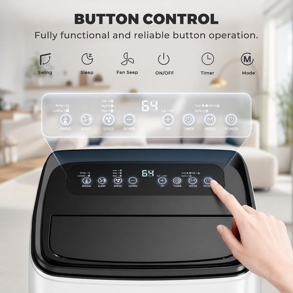 14000btu portable air conditioners, floor stand portable ac on a desk or shelf
