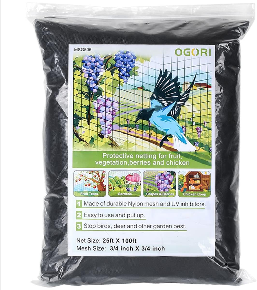 ogori 25' x 100' bird netting heavy duty, main product view