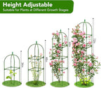 2 Pack Garden Obelisk Trellis for Climbing Plants, 72" Metal Rustproof Rose Trellis, Tower Potted Cages Plant Support for Flowers/Vegetables/Vines, Indoor Outdoor Garden Patio