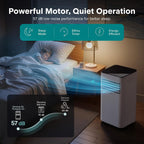 serenelife small air conditioner portable 10,000 btu with on a desk or shelf