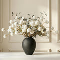 ryddelighome white faux kiku flowers for vase(not included), main product view