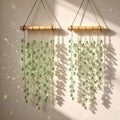 green leaf crystal suncatchers, hanging window decor with, main product view