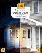 Sunco 6 Pack Dusk to Dawn LED Outdoor Light Bulb B11, Edison Filament Candelabra Bulbs for Porch Lighting, 500 LM, 5W (40W Equivalent), 5000K Daylight, E12 Base, Photocell Sensor UL