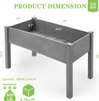 raised garden bed with legs, 48×24×30 cedar wood, close-up detail