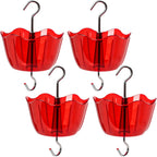Ant Moat for Hummingbird Feeders 4 Pack,5 oz High Capacity，Suitable for Outdoor Patio Hanging Feeder, Garden Decoration, Sturdy and Leak-Proof(Bottle not Included