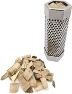 Smoker Smoke Tube Box for Pellets Grill, 6" Hexagon, 1Pack | 304 Stainless Steel BBQ Cold Smoker Generator Tube, 2.5 Hours of Billowing Hot or Cold Smoking