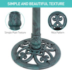ZenStyle 28in Birdbaths Bowl Outdoor, Pedestal Bird Bath Vintage Outdoor Garden Accent Décor (Green)
