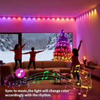 Permanent Outdoor Lights, 50ft Smart Eave Lights with RGB LED Light, IP67 Waterproof, App Control, DIY RGB Light for House Halloween Decorations