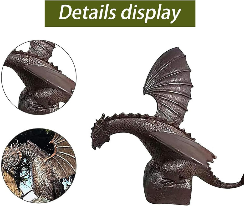 Dragon Spitters for Small Ponds,Animal Pond Fountains,Outdoor Water Feature Statue, Koi Fish Ponds Gardens Water Outlet Sprayer, for Balcony, Courtyard and Home