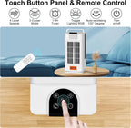 westtree 14inch portable air conditioners misting fan,120°oscillating mini, close-up detail