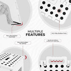 Utopia Home Folding Step Stool with Handle – 9 Inch Anti Slip Collapsible Stool – Holds Up to 300 lbs – Sturdy Plastic Step Stool Foldable for Kitchen, Bathroom and Home Use (1-Pack, White)