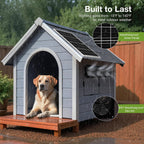 waterproofed solar powered 3 fan kit for outdoor showing dimensions
