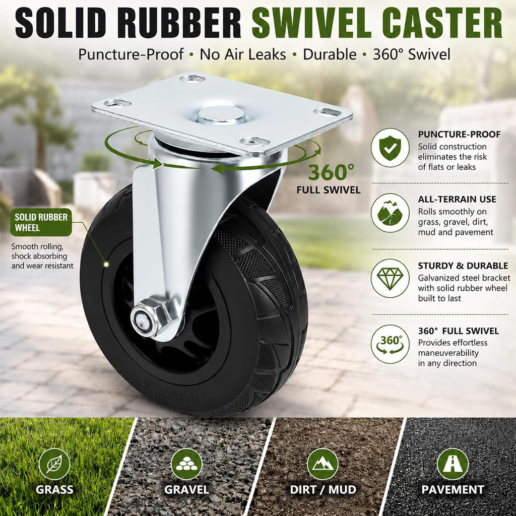 swivel wheel garden work seat upgraded heavy-duty gardening shown in use