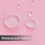 SpaceDresser Waterproof Outdoor Sheer Curtains for Patio - 4 Panels Rod Pocket Indoor Voile Sheer Curtain for Living Room,52W x 108L inch, Light Pink