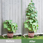 Coomin 32.6in Monstera Plant Support Stakes for Outdoor Plants, Garden Trellis for Climbing Plants, Metal Stakes for Potted Plants Pothos Plant Climber Support, 4P