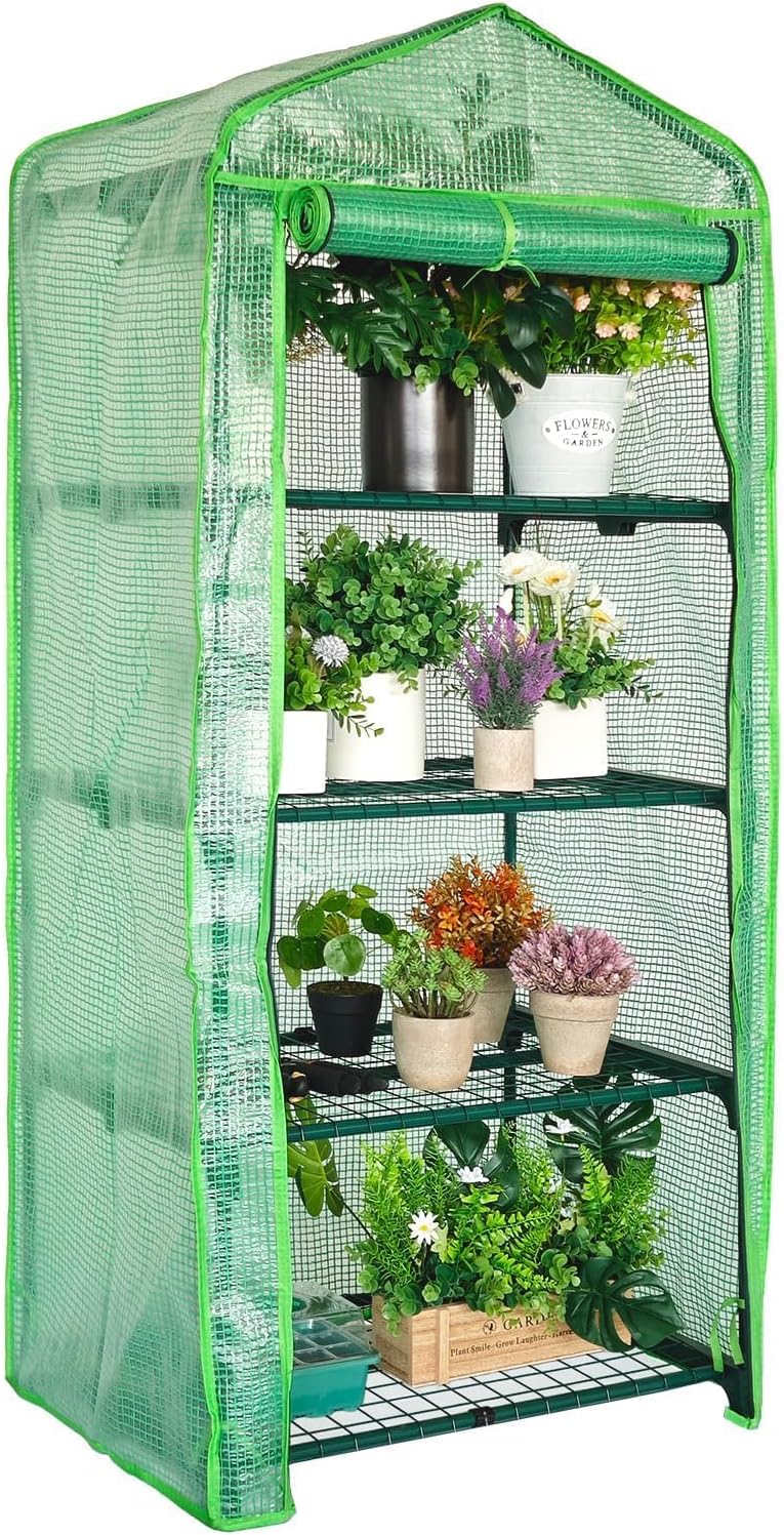 4 tier mini greenhouse - portable indoor outdoor, main product view