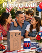 Patriotic Hanging Solar Lantern Outdoor: Red White Blue Lights | Decorations for 250th Anniversary Memorial Day, 4th of July Fathers Day Gifts, Home Garden Yard Lawn Decor